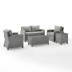 5pc Bradenton Outdoor Steel Conversation Set Gray - Crosley 13 5pc Bradenton Outdoor Steel Conversation Set Gray - Crosley -Crosley Sales Store GUEST 8383ac2d 1f23 438b b8e7 443de800a3fe