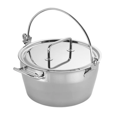 Demeyere Resto 10.6-qt Stainless Steel Maslin Pan 1 Demeyere Resto 10.6-qt Stainless Steel Maslin Pan