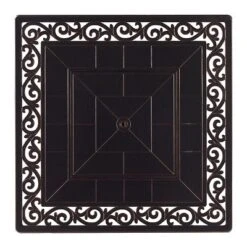 5pc Outdoor Dining Set With 42" Aluminum Square Damask Design Fire Table & Deep Seating Swivel Rocking Chairs - Oakland Living 16 5pc Outdoor Dining Set With 42" Aluminum Square Damask Design Fire Table & Deep Seating Swivel Rocking Chairs - Oakland Living -Crosley Sales Store GUEST 86efc1ca 8dc7 4ce3 837d a10d7e6f166b