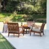 Sopra 5pc Wood Patio Chat Set - Cambridge Casual