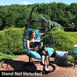 Sunnydaze Decor Sunnydaze Outdoor Resin Wicker Julia Hanging Basket Egg Chair Swing With Cushions And Headrest - 2pc -Crosley Sales Store GUEST 8942ceb1 100e 46cc 8ec2 06fc671a4a84