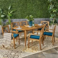 Pines 7pc Acacia Oval Wood Dining Set - Christopher Knight Home 12 Pines 7pc Acacia Oval Wood Dining Set - Christopher Knight Home -Crosley Sales Store GUEST 8b6c1829 26a9 4395 b676 b2315c96ec89