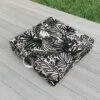 Marta Barragan Camarasa Wild Abstract Jungle On Black Outdoor Floor Cushion - Deny Designs