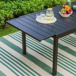 9pc Patio Dining Set With Expandable Steel Table & Padded Arm Chairs - Captiva Designs -Crosley Sales Store GUEST 8bf2d57a a6e4 4e04 8baf 0c2d45e913b9