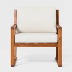 Saracina Home Modern Slat-Back Acacia Outdoor Arm Chair With Cushions 10 Saracina Home Modern Slat-Back Acacia Outdoor Arm Chair With Cushions -Crosley Sales Store GUEST 8c100c19 cce6 4263 bf19 7df869ee1e9b