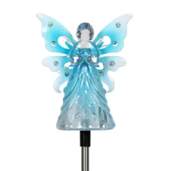 33.85" Acrylic Solar Angel Stake Blue - Exhart -Crosley Sales Store GUEST 8c5afd73 d9da 4041 a917 8ac481808777