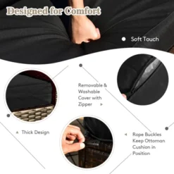 Tangkula 9PCS Outdoor Patio Furniture Set With 30" Propane Fire Pit Table PE Wicker Space-Saving Sectional Sofa Set W/ Storage Box & Cushions 20 Tangkula 9PCS Outdoor Patio Furniture Set With 30" Propane Fire Pit Table PE Wicker Space-Saving Sectional Sofa Set W/ Storage Box & Cushions -Crosley Sales Store GUEST 8dea992b b516 4dd6 9fad e0b9dd5630cb