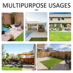 Outsunny 6 PCS Patio Dining Set All Weather Rattan Wicker Furniture Set With Wood Grain Top Table And Soft Cushions -Crosley Sales Store GUEST 8e06df68 3f47 4467 8f27 89461e70fd39