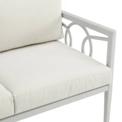 Ashford 4pc Outdoor Metal Conversation Set - Cream - Crosley -Crosley Sales Store GUEST 8e5c1521 2590 4f8c a59a 0261c2579166