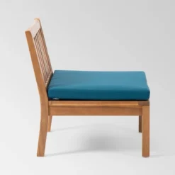 Yadira 3pc Acacia Wood Chat Set - Teak/Dark Teal - Christopher Knight Home -Crosley Sales Store GUEST 8e8f7500 8696 4019 8d01 398840f6f7db