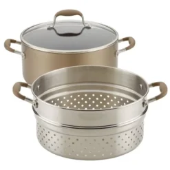 Anolon Advanced Home 8.5" Wide Stockpot With Mutlifunction Insert Bronze -Crosley Sales Store GUEST 8f45f876 b721 4e44 a166 1d6631798580