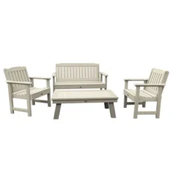 4pc Lehigh Garden Adirondack Conversation Patio Set - Highwood -Crosley Sales Store GUEST 916479bf 8dfa 43de b7c5 ef5d9ce00224