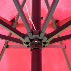 Outsunny 9FT 3 Tiers Patio Umbrella Outdoor Market Umbrella With Crank, Push Button Tilt For Deck, Backyard And Lawn -Crosley Sales Store GUEST 91c24bfa f2c2 4698 bc4a 52effb06d9fe