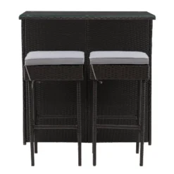 Parksville Patio Bar Set With Cushions - Black/Gray - CorLiving 14 Parksville Patio Bar Set With Cushions - Black/Gray - CorLiving -Crosley Sales Store GUEST 9272c9ab 2314 4923 a27c 1897664f9d2a