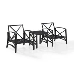 3pc Kaplan Outdoor Seating Set With 2 Chairs & Side Table - Mist - Crosley -Crosley Sales Store GUEST 92d20769 0415 4a68 b01f 08777dc79a11