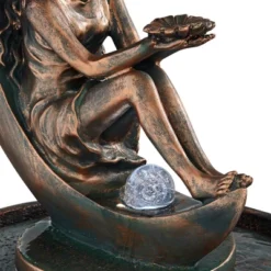 John Timberland Crescent Moon Modern Bubbler Outdoor Floor Water Fountain With LED Light 34" For Yard Garden Patio Home Deck Porch Exterior Balcony 11 John Timberland Crescent Moon Modern Bubbler Outdoor Floor Water Fountain With LED Light 34" For Yard Garden Patio Home Deck Porch Exterior Balcony -Crosley Sales Store GUEST 9342d357 5d82 4738 aa9f 534f1b6a63bf