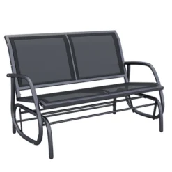 Outsunny 2-Person Outdoor Glider Bench Patio Double Swing Rocking Chair Loveseat W/Power Coated Steel Frame For Backyard Garden Porch 16 Outsunny 2-Person Outdoor Glider Bench Patio Double Swing Rocking Chair Loveseat W/Power Coated Steel Frame For Backyard Garden Porch -Crosley Sales Store GUEST 95e5bbd1 96ed 49a8 8df7 92623753ae11
