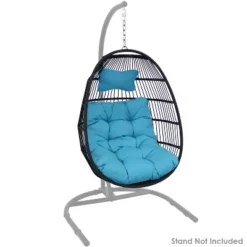 Sunnydaze Decor Sunnydaze Outdoor Resin Wicker Julia Hanging Basket Egg Chair Swing With Cushions And Headrest - 2pc -Crosley Sales Store GUEST 98d48454 98ae 46e6 b029 eb7158a32973