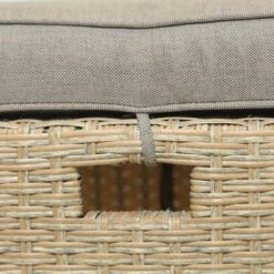 6pc Outdoor Wicker Conversation Set With Arm Chairs, Sofa, Ottomans & Coffee Table - Brown - GODEER -Crosley Sales Store GUEST 99c6ffe6 1243 4c96 860c 1690f2a1316d