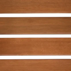 Sunnydaze Decor Sunnydaze Outdoor Meranti Wood With Teak Oil Finish Jack-and-Jill Patio Chairs With Attached Table - Brown -Crosley Sales Store GUEST 9a6e096d 34bf 4e40 930a 89e477b0f694