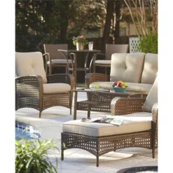 3pc Lakewood Ranch Steel Woven Wicker Outdoor High Top Bistro Patio Furniture Set With Cushions Brown - Room & Joy 13 3pc Lakewood Ranch Steel Woven Wicker Outdoor High Top Bistro Patio Furniture Set With Cushions Brown - Room & Joy -Crosley Sales Store GUEST 9d74c3eb a8e9 4c45 b79b 33fefa4a69de