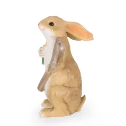 28.25" Concrete Silverbow Outdoor Rabbit Garden Statue - White And Brown - Christopher Knight Home -Crosley Sales Store GUEST 9de78685 d013 4930 8901 38fd9468dca7