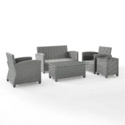 5pc Bradenton Outdoor Steel Conversation Set Gray - Crosley 15 5pc Bradenton Outdoor Steel Conversation Set Gray - Crosley -Crosley Sales Store GUEST a2e1bfaf 704b 4b4f b475 05a3c0dd7ceb