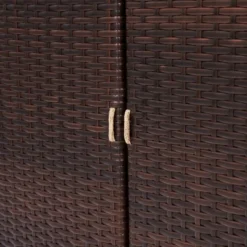 Teamson Home 39.5" Veronica Rolling Outdoor PE Rattan Bar Cart With Storage, Brown 18 Teamson Home 39.5" Veronica Rolling Outdoor PE Rattan Bar Cart With Storage, Brown -Crosley Sales Store GUEST a51525a0 8611 4eb0 a42e fd98dabea34e