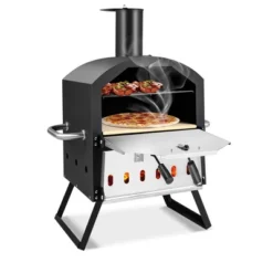 Costway 2-Layer Pizza Oven Wood Fired Pizza Grill Outside Pizza Maker With Waterproof Cover -Crosley Sales Store GUEST a558d3ad 78bf 4bc5 a026 e83b613b93d8
