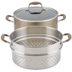 Anolon Advanced Home 8.5" Wide Stockpot With Mutlifunction Insert Bronze -Crosley Sales Store GUEST a6727c95 111f 438b 9f3a 4e6da00a90a4