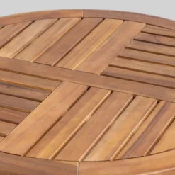 Lindy 3pc Acacia Wood And Wicker Bistro Set - Teak/Cream - Christopher Knight Home -Crosley Sales Store GUEST a6c8a576 2aeb 4253 a73c 6708a40a25c5