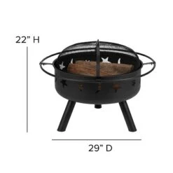 Merrick Lane Ayala 5 Piece Outdoor Leisure Set With Set Of 4 Poly Resin Adirondack Chairs And Star And Moon Iron Fire Pit -Crosley Sales Store GUEST a6e66b83 47a3 4a0f b3ba 3aaac177bb12 3