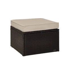 Palm Harbor Outdoor Wicker Ottoman - Sand - Crosley 12 Palm Harbor Outdoor Wicker Ottoman - Sand - Crosley -Crosley Sales Store GUEST a765644d 5bbf 4a77 8972 b731f287cd4f
