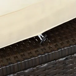 9pc Wicker Patio Sectional Seating Set With Cushions - Beige - GODEER -Crosley Sales Store GUEST a818bcf4 12af 4d11 add5 0745c201ca19