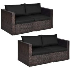 Costway 4PCS Patio Rattan Corner Sofa Sectional Furniture SetBlueBeigeNavy Cushion 22 Costway 4PCS Patio Rattan Corner Sofa Sectional Furniture SetBlueBeigeNavy Cushion -Crosley Sales Store GUEST a833d072 45d8 4b6f a4cf 24d9e17a2f6b