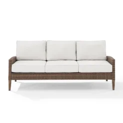Capella Outdoor Wicker Sofa - Cream/Brown - Crosley 14 Capella Outdoor Wicker Sofa - Cream/Brown - Crosley -Crosley Sales Store GUEST a89df60e 0231 485b 9a96 0aae995b53e9