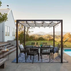 Fairmont Rectangle Steel Patio Dining Table, Outdoor Furniture - Black - Threshold™ -Crosley Sales Store GUEST a8a8b032 4105 410f b9f9 776d31aac4c1