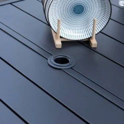 7pc Patio Dining Set With Rectangle Table With 2.6" Umbrella Hole & Aluminum Arm Chairs - Captiva Designs -Crosley Sales Store GUEST a97f2c4d 3c0a 46d1 8bac aec48c60c364 1