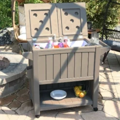 Sunnydaze Decor Sunnydaze Rolling Patio Serving Cart With Prep Table, Cooler And Storage 21 Sunnydaze Decor Sunnydaze Rolling Patio Serving Cart With Prep Table, Cooler And Storage -Crosley Sales Store GUEST a98eb6b9 2908 485e 80a4 ce550016f1cc