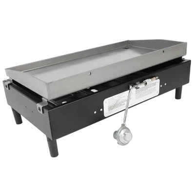 Razor Griddle GGT2130M 25 Inch Outdoor 2 Burner Portable LP Propane Gas Grill Griddle With 318 Square Inch For BBQ Cooking And Frying, Black (Steel) 2 Razor Griddle GGT2130M 25 Inch Outdoor 2 Burner Portable LP Propane Gas Grill Griddle With 318 Square Inch For BBQ Cooking And Frying, Black (Steel) - Image 2