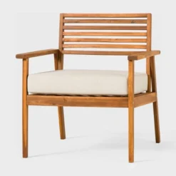 Saracina Home Mid-Century Modern Slatted Outdoor Acacia Arm Chair 7 Saracina Home Mid-Century Modern Slatted Outdoor Acacia Arm Chair -Crosley Sales Store GUEST ab173419 b518 4843 a683 bb848e668a5e