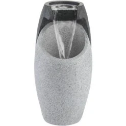 John Timberland Modern Outdoor Floor Water Fountain With Light LED 25" High Waterfall For Yard Garden Patio Deck Home -Crosley Sales Store GUEST ac2ce4e5 ba95 4cb4 bfc5 3ee630ab7f5e