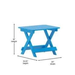 Emma And Oliver Portable Folding HDPE Adirondack Side Table For Indoor/Outdoor Use 19 Emma And Oliver Portable Folding HDPE Adirondack Side Table For Indoor/Outdoor Use -Crosley Sales Store GUEST ac382f12 5f7c 46a4 90ea 2d50839c375b