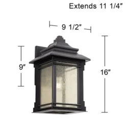 Franklin Iron Works Hickory Point Rustic Farmhouse Outdoor Wall Light Fixture Walnut Bronze 16" Frosted Cream Glass For Post Exterior Barn Deck House 11 Franklin Iron Works Hickory Point Rustic Farmhouse Outdoor Wall Light Fixture Walnut Bronze 16" Frosted Cream Glass For Post Exterior Barn Deck House -Crosley Sales Store GUEST ad051a2e 3d94 47aa b13b 79184848dae5