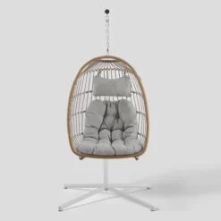 Toluca Hanging Outdoor Boho Egg Chair With Cushion - Saracina Home 22 Toluca Hanging Outdoor Boho Egg Chair With Cushion - Saracina Home -Crosley Sales Store GUEST ad461551 95ac 42b6 abb8 823b2399366c