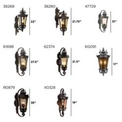 John Timberland Casa Marseille Rustic Outdoor Wall Light Fixture Veranda Bronze Ornate Scroll 36" Champagne Hammered Glass For Post Exterior Barn Deck -Crosley Sales Store GUEST ae09d27c 1fb3 426d 8702 a4faa13db133