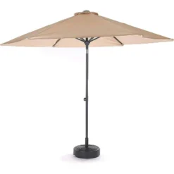 Rattan Design Resin Fillable Umbrella Base Black - Backyard Expressions -Crosley Sales Store GUEST aefd587b 9e1f 420e 814b e52b9f5c43a7