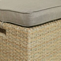 6pc Outdoor Wicker Conversation Set With Arm Chairs, Sofa, Ottomans & Coffee Table - Brown - GODEER -Crosley Sales Store GUEST af206faa c165 417e 8590 38f521d63a0c