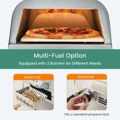 Costway 12" Multi-Fuel Pizza Oven Propane & Wood Fired Pizza Maker Portable 14 Costway 12" Multi-Fuel Pizza Oven Propane & Wood Fired Pizza Maker Portable -Crosley Sales Store GUEST af70653e bd8e 4378 b590 885684e63a74