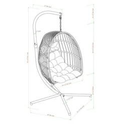 Toluca Hanging Outdoor Boho Egg Chair With Cushion - Saracina Home 18 Toluca Hanging Outdoor Boho Egg Chair With Cushion - Saracina Home -Crosley Sales Store GUEST b0198d06 b098 4685 beec 4fa58d027b8d